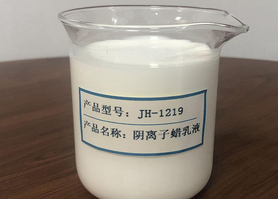 JH1219 Nhũ tương sáp anion 40% cải thiện mức độ định cỡ giấy cho nhiều loại giấy