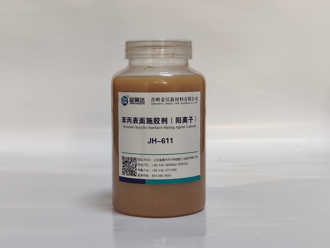 Cationic Styrene Acrylic Chất định cỡ bề mặt Mật độ ion 1,2 - 1,3 G/Cm3